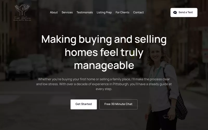 Tirzah DeCaria Realty website