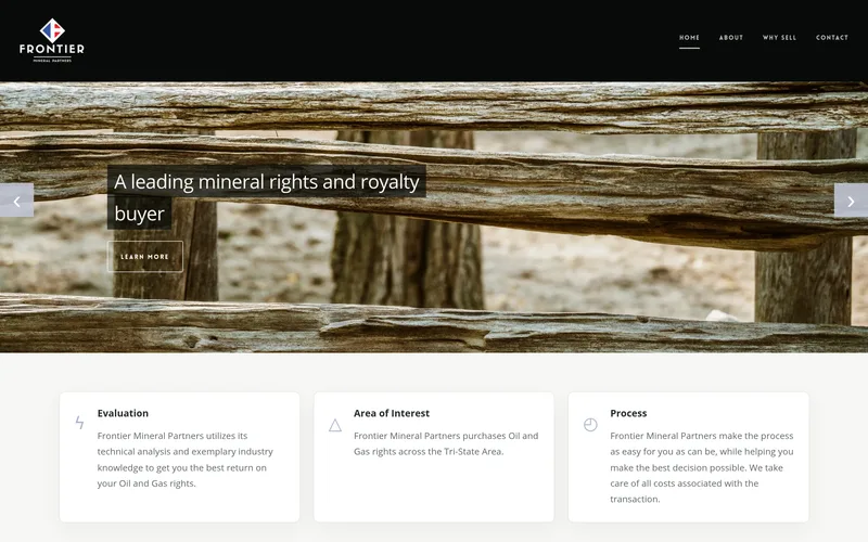 Frontier Mineral Partners website