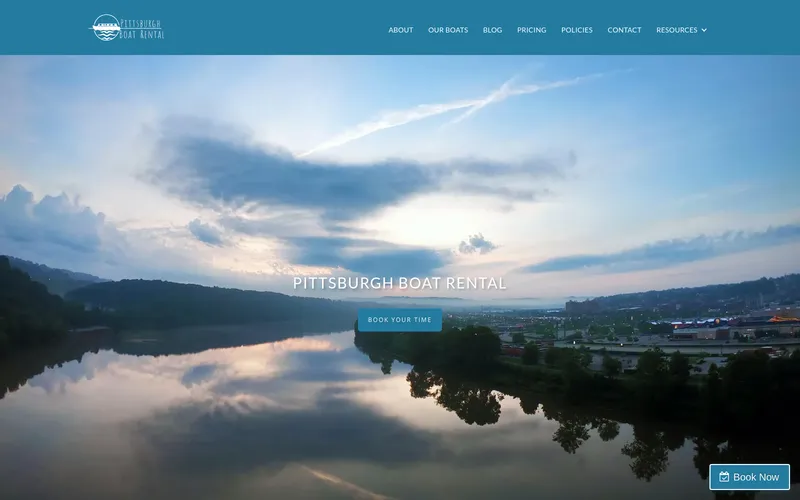 Pittsburgh Boat Rental website