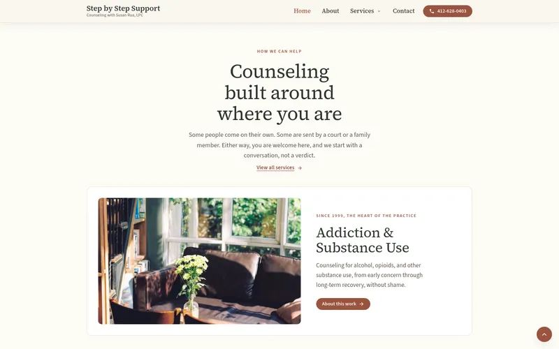 Step by Step Support website